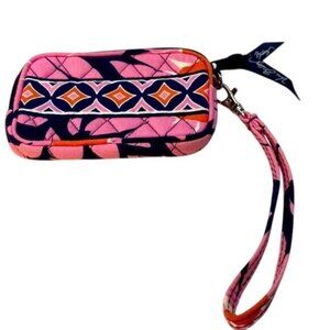 Vera Bradley Pink & Orange Floral Wristlet Pouch